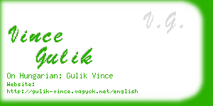vince gulik business card